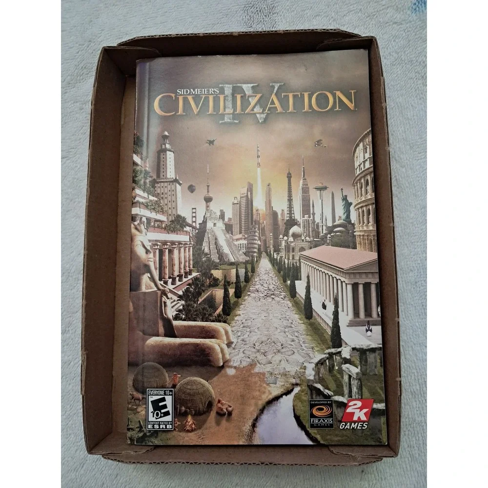 Sid Meier's Civilization IV PC CD-ROM Game 2-Disc Set with Manual 2005‎ 2K Games